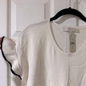 NWT Loft Flutter Sleeve Sweater